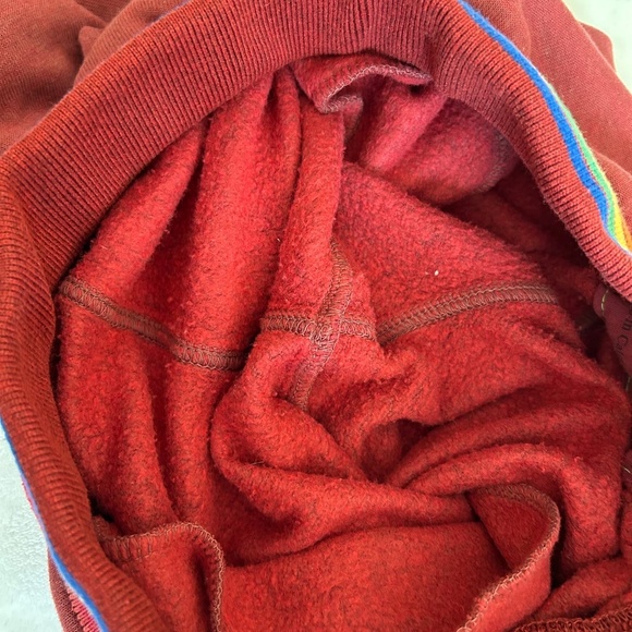 Aviator Nation Rainbow Rib Pocket Sweatpants - Claret - Picture 6 of 8